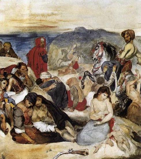 Eugene Delacroix The Massacre of Chios oil painting picture